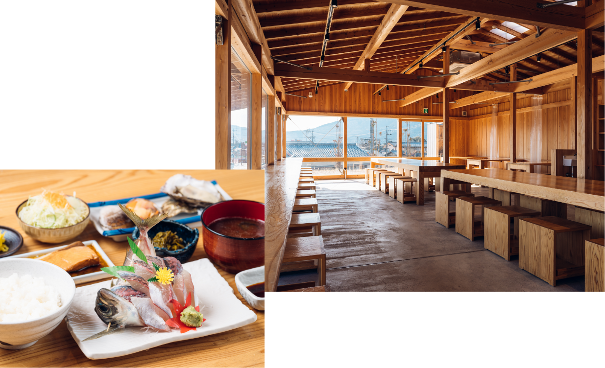 鈴木水産度会本店の水槽棟